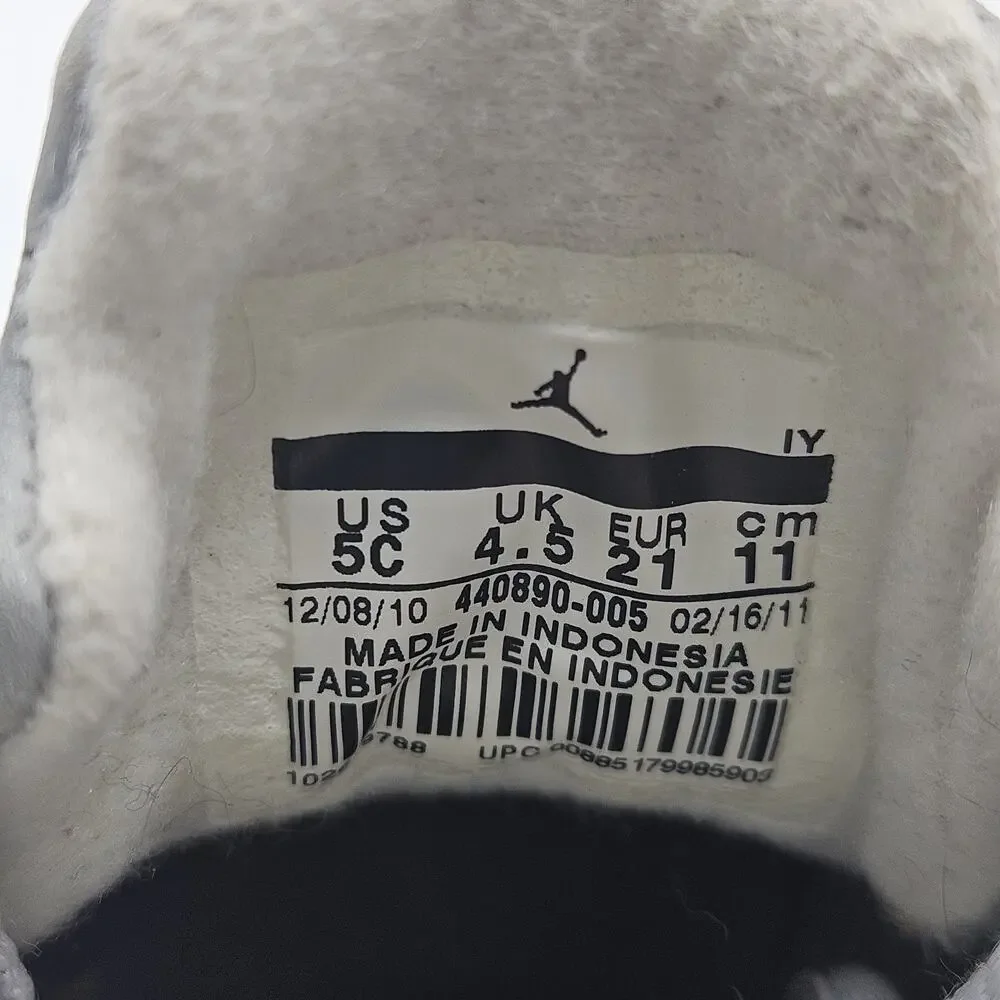 Nike Air Jordan Retro 5 V TD Wolf Grey 440890 005 Sz 5C